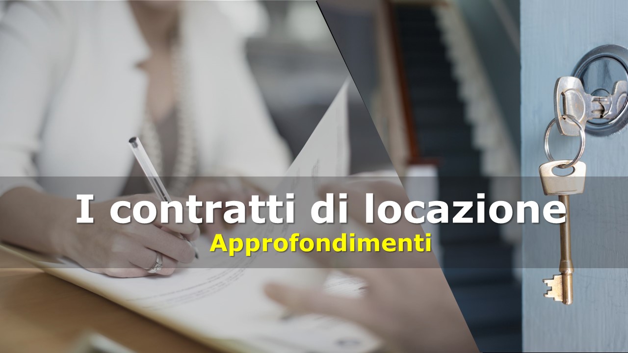 LOCAZIONI APPROFONDIMENTI